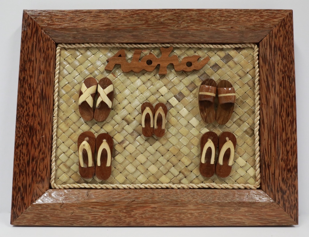 Wood Coco frame 5 sets slippers plain